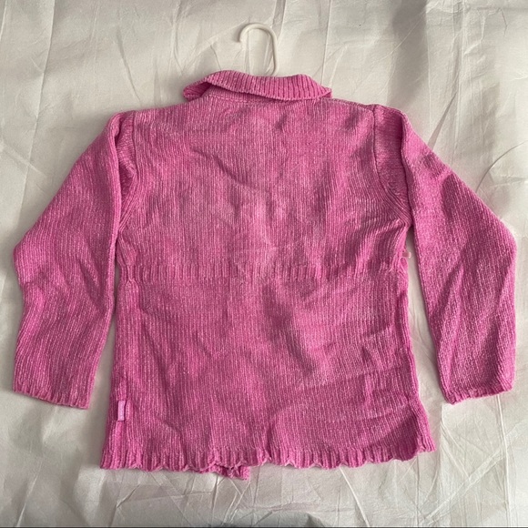 Carter’s Pink Sweater Girls Size 6 w/ Embroidery - Picture 6 of 6